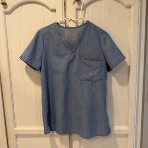 Figs Denim Light Blue Denim Set